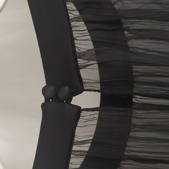 Bebe Sheer Peplum Blouse - Picture 3 of 8